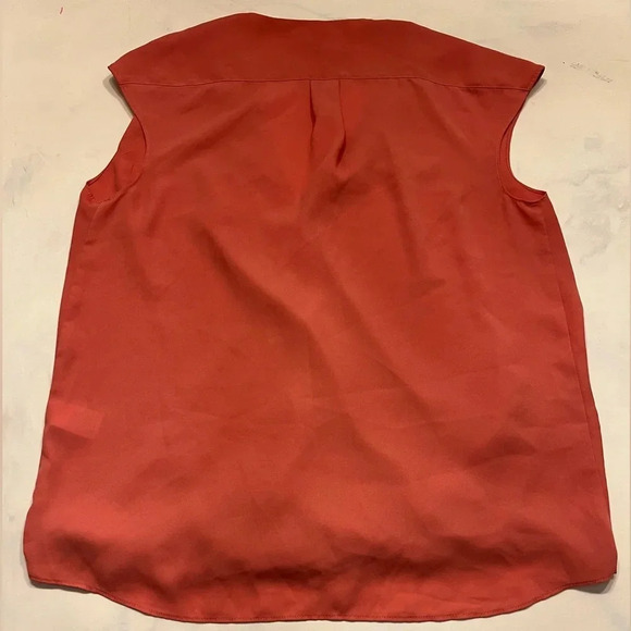 CHELSEA28 Blouse Top Wrap Front Drape Waist V-Neck - Picture 2 of 4